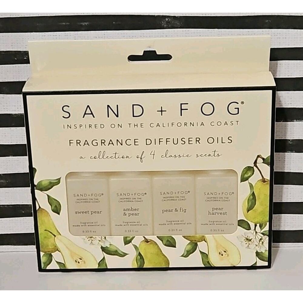 Sand And Fog Pear Fragrance Oils 4pk 0.33oz each Fragrance Oils Set